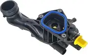 1pc 9808647080 ​Automobile Thermostat Assembly Engine Coolant Thermostat Housing Assembly Compatible For Peugeot 207CC 2008-2014