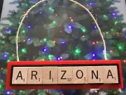 Arizona Diamondbacks DBacks Christmas Ornament Scrabble Tiles HandCrafted in USA