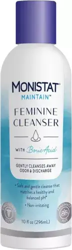 Monistat Boric Acid Feminine Cleanser 10 Fl Oz Fragrance Free Feminine Wash