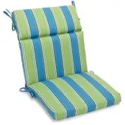 Blazing Needles Spun Polyester Outdoor Squared Seat/Back Chair Cushion