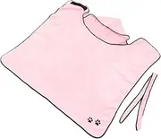 COLLBATH Pet Bathing Towel Bathrobe Set Fleece Dog Cat Towel Warm Quick Dry Easy to Wear