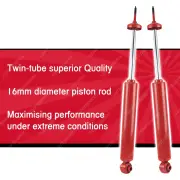 2x Rear SKORCHED 4'S Shock Absorbers for Mitsubishi Pajero NM NP NP NS NT NW NX