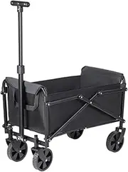 Camping Car Foldable Portable Picnic Outdoor Camping Cart Heavy Duty Cart Shopping Beach Collapsible Utility Cart Multifunctional