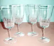 Wedgwood Martha Stewart CIRCLET 4 PC Crystal Iced Beverage Glass Set Germany New
