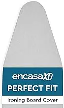 Encasa Homes Ironing Board Cover 'Silver Super Luxury' with Foam & Felt PAD (Fits Board 15x54)