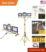 Super Bright LED Work Lights with Adjustable Tripod Stand - 21000 Lumens