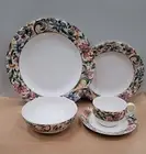 ROYAL DOULTON Jacobean Dinner Plate, Salad Plate, Soup/Cereal Bowl, Cup & Saucer