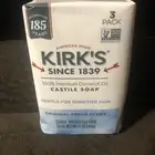 Kirks Castile Soap 100% Premium Coconut Oil American Made Kirks Since 18393Bars