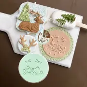 Merry Christmas Fondant Debosser Stamp, design 04