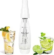 Sparkling Water Maker, 1L Sparkling Water Machine with One-Hand Bottle Removal Function, Fizzy Drink Machine, Exchange Carbonator Bottles for DIY Bubble Making Juices,Soda Maker, Cocktail Drinks