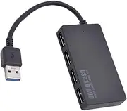 OSALADI 4 Port USB 30 Hub USB Splitter for Computer Laptop PC Tablet and Smartphone Multi USB Device Connector Black USB Power Hub for Efficient Charging and Data Transfer
