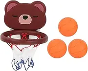 Bath Basketball Hoop - Kids Basketball Hoop with Suction Cup | Indoor Basketballs Hoops for Kids | Door Room Basketballs Hoops with 3 Balls | Hooks On Doors Indoor Play | Fun Toddler Bath Toys