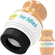 Single Solar Buddies Refillable Roll On Sponge Applicator For Kids, Adults, Families, Travel Size Holds 100ml Travel Friendly for Sunscreen, Suncream and Lotions (Nude)
