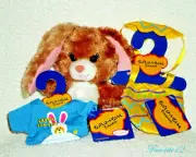 Build a Bear Cinnamon Swirl Bunny Buddies Easter Egg Outfit Tee 7in. Stuffed Toy
