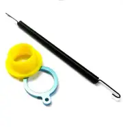 1/8 Scale Rear Manifold RC Nitro Car Engine Spring Holder + Gasket Seal Yellow
