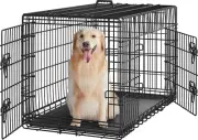 42 Inch Dog Crate Double Door Dog Crate W/Divider for Puppy to Adult XL Collapsi
