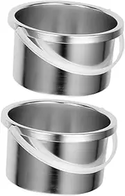 VICASKY 2pcs Metal Wax Pot Liner for Hard Wax Machine Replacement Inner Pot User Friendly Design for Salon