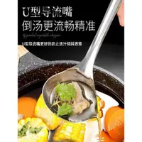 在飛比找ETMall東森購物網優惠-加厚304不銹鋼長柄勺子調羹西餐湯匙家用吃飯喝湯甜品勺大號廚