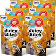 INABA Juicy Bites Fish & Clam Flavor 6 Packs, 33.9 Grams