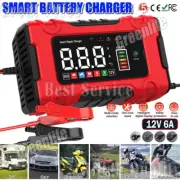 Smart Car Battery Charger Automatic Jump Starter Pulse lifepo4 Repair 12V 6A SPM