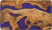 Olivarte Handmade Epoxy Cutting Board & Charcuterie Board - Decorative, Olive Wood Boards for Serving Cheese, Fruit, Meat - Ideal for Kitchen, Unique Housewarming Gift - Purple Resin