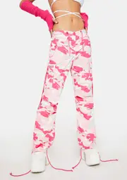 [UFO Contemporary] Pink Camo Hipster Pants