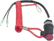Universal Boat Engine Motor Kill Emergency Stop Switch & Lanyard for Yam-aha for Ho-nda Tohatsu Marine Outboard Motors ATV 27.5cm