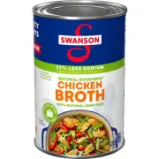 Swanson 100% Natural Chicken Broth 33% Less Sodium