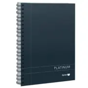 Spirax 401 Platinum Notebook A5 - Black