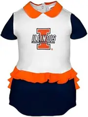 NCAA Illinois Fighting Illini Two Piece Diaper Set Newborn Boys'