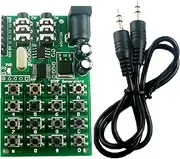 zolyet DTMF Module 5-24VDC o Generator Module Voice Dual Encoder Transmitters Board Keyboard for MT8870/CE004/CE005/CE023/AD22B04/AD22A08 Multicolor