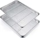 Commercial Grade Extra Large Cooking Rack & Baking Sheet - Non-Toxic and Durable