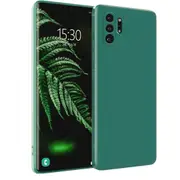 MCC For Samsung Galaxy Note10+ Plus Soft Liquid Silicone Shockproof Case Cover Note 10+ N975 N976 [Dark Green]
