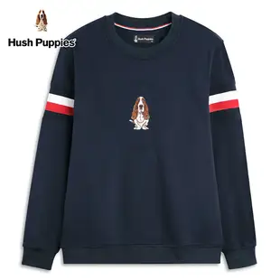 Hush Puppies 上衣 男裝經典立體鋼膜刺繡狗刷毛長袖上衣