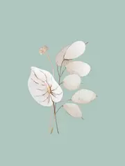 Mint Anthurium II Poster