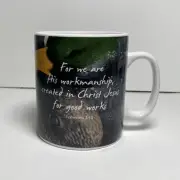 NEW Duck Commander XL Coffee Soup Mug 28 oz with Logo & Ephesians 2:10 Scripture
