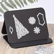 Crafter's Magnetic Craft Die Stand Craft Die Platform with Leather Case Magnetic Sheets for Dies Storage Supplies