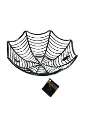 Fruit Basket Halloween Spider Web Shape - Fruit Bowl Multi-purposes 11Inch Dia