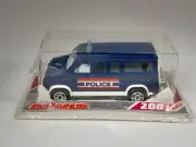 Majorette Blue Police Van Fourgon 279 Made in France In Original Packaging Metal