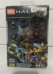 Mega Construx HALO Pro Builders UNSC MARINE DEFENSE 4 Figures 94 PCS NIP