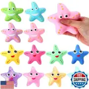 Meooeck 12 Pack Stress Relief Axolotl Toys Stress Glitter Axolotl Starfish Su
