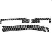 ATATNK Compatible for BMW 3 Series E46 M3 1998-2006 Real Carbon Fiber Dashboard Panel Suit Trim Cover Car Interior Decoration Accessories Sticker(Rose Red)
