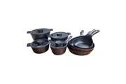 Neoflam Vulcan Complete Set Frying pans, Woks, Saucepan and Casseroles - Induction Black
