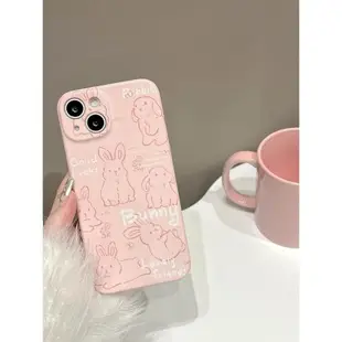 花朵兔子適用于一加11手機殼新款Ace2/2s菲林硬殼OnePlus9/8/7可愛10Pro保護套9r/9tr女款7tPro防摔ace全包5g