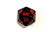 Magic MTG Spindown Counter (D20 Dice/Die) Sep 2023 'Wilds Of Eldraine - Red'