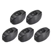 Cord Switch On-Off Control DPST Feed-Through Rocker Switch, Black 5pcs
