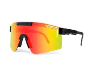 Outdoor Flat Top Sun Glasses TR90 C7 Frame Mirrored Lens Windproof Sport Polarized Sunglasses for Men UV400 Go Hiking