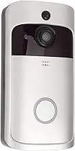 WiFi Video Doorbell Camera, Wireless Smart Door Bell with Night Vision, 2-Way, Motion Detection Door Camera for Home Security, Easy Installation HD Live Image Motion Detection