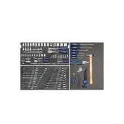 SP Tools 100Pcs Foam Tray Toolkit Sockets & Acc - Metric Only No Tool Box