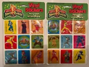 MIGHTY MORPHIN POWER RANGERS 1993 VINYL STICKERS 2 DIFFERENT SEALED PACKS Pink